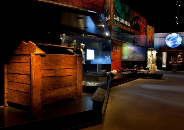 Ambientación lumínica de la exposición permanente del Museo San Telmo